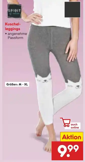 Netto Marken-Discount Spirit kuschel-leggings Angebot