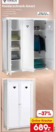 Netto Marken-Discount Vipack kleiderschrank amori Angebot