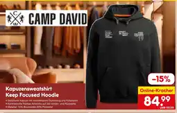 Netto Marken-Discount Camp david kapuzensweatshirt keep focused hoodie Angebot