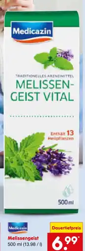 Netto Marken-Discount Medicazin melissengeist vital Angebot