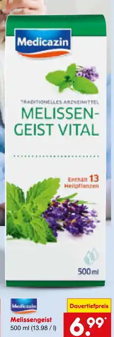 Netto Marken-Discount Medicazin melissengeist vital Angebot