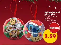 PENNY Weihnachtskugel mit cookies Angebot