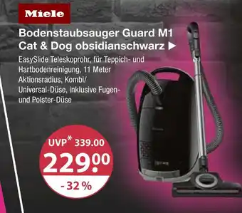 V Markt Miele bodenstaubsauger guard m1 cat & dog obsidianschwarz Angebot