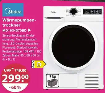 V Markt Midea wärmepumpentrockner md110hd70bd Angebot