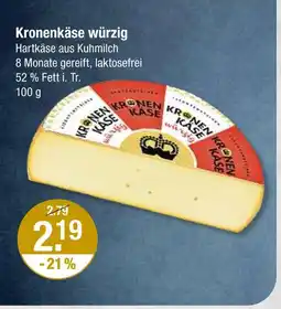 V Markt Kronenkäse kronenkäse würzig Angebot