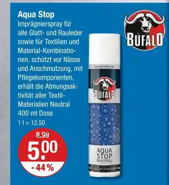 V Markt Buffalo aqua stop neutral Angebot