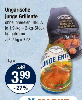 V Markt Valdor ungarische junge grillente Angebot