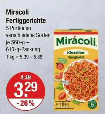 V Markt Miracoli fertiggerichte Angebot