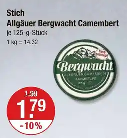 V Markt Stich allgäuer bergwacht camembert Angebot