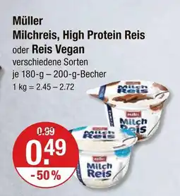 V Markt Müller milchreis Angebot