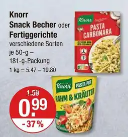 V Markt Knorr snack becher Angebot
