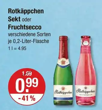 V Markt Rotkäppchen sekt Angebot