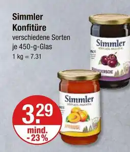 V Markt Simmler konfitüre sauerkirsche Angebot