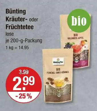 V Markt Bünting kräutertee Angebot
