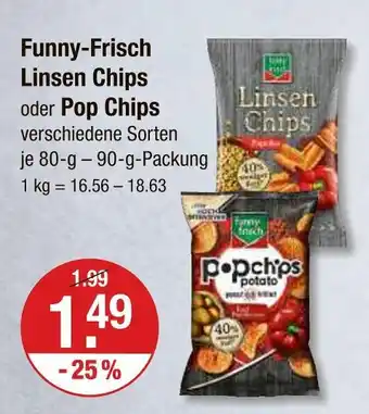 V Markt Funny-frisch linsen chips Angebot