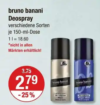 V Markt Bruno banani deospray Angebot