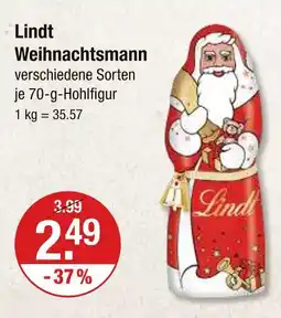 V Markt Lindt weihnachtsmann Angebot