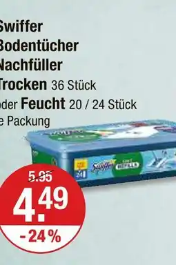 V Markt Swiffer bodentücher nachfüller trocken Angebot