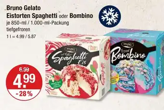 V Markt Bruno gelato eistorten spaghetti Angebot