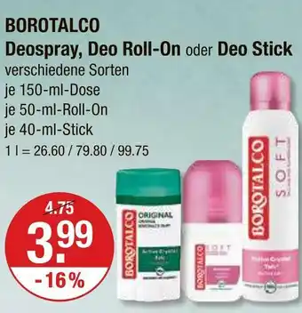 V Markt Borotalco deospray Angebot