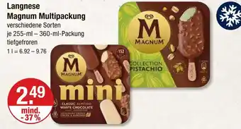 V Markt Langnese magnum multipackung Angebot