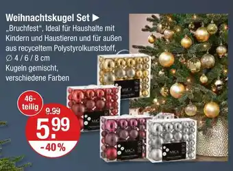 V Markt Mica weihnachtskugel set Angebot