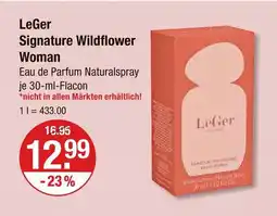 V Markt Leger signature wildflower woman Angebot