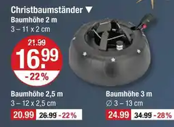V Markt Christbaumständer baumhöhe 2 m Angebot