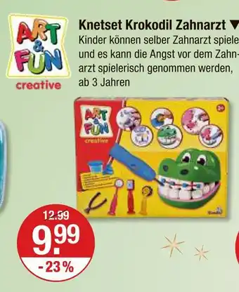 V Markt Art & fun knetset krokodil zahnarzt Angebot