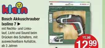 V Markt Bosch akkuschrauber ixolino 7 Angebot