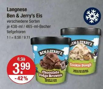 V Markt Langnese ben & jerry’s chocolate fudge brownie Angebot