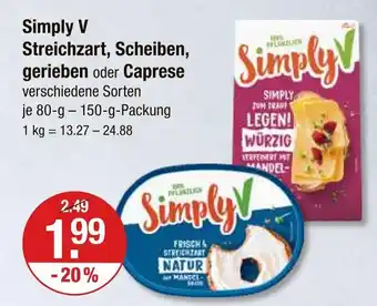 V Markt Simply v streichzart Angebot