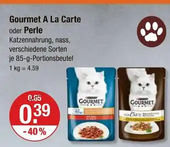 V Markt Gourmet a la carte Angebot