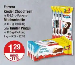 V Markt Ferrero kinder chocofresh Angebot
