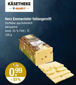 V Markt V-markt herz emmentaler foliengereift Angebot