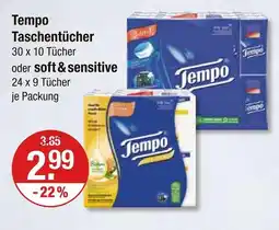 V Markt Tempo taschentücher Angebot
