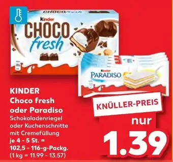 Kaufland Kinder choco fresh Angebot