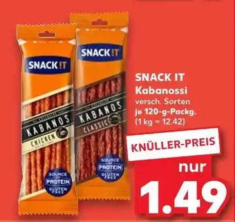 Kaufland Snack it kabanossi chicken Angebot
