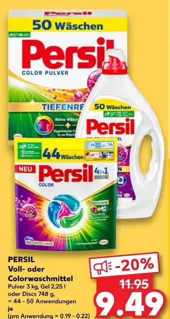 Kaufland Persil color pulver Angebot