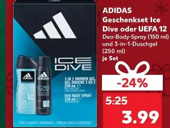 Kaufland Adidas geschenkset ice dive Angebot