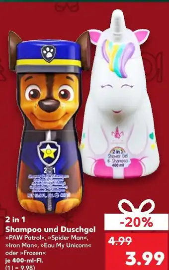 Kaufland Paw patrol 2 in 1 shampoo und duschgel Angebot