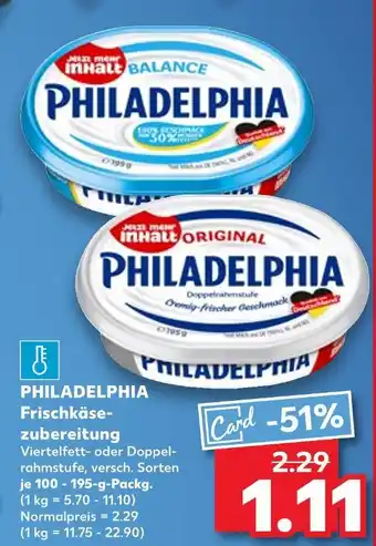 Kaufland Philadelphia balance Angebot