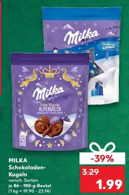 Kaufland Milka schokoladen-kugeln alpenmilch Angebot