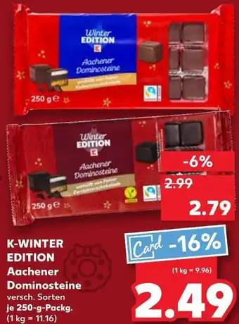 Kaufland Winter edition aachener dominosteine Angebot