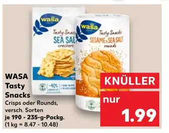 Kaufland Wasa tasty snacks sea salt Angebot