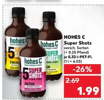 Kaufland Hohes c super shots energy Angebot