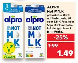 Kaufland Alpro not mlk haferbasis 1,8 % fett Angebot