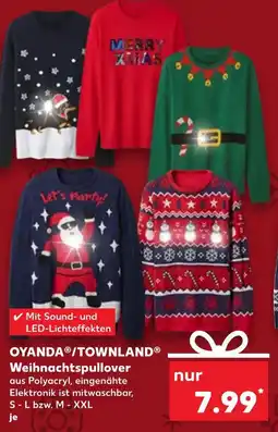 Kaufland Oyanda/townland weihnachtspullover merry xmas Angebot