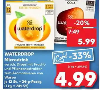 Kaufland Waterdrop microdrink eistee pfirsich Angebot
