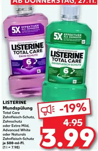 Kaufland Listerine total care zahnfleisch-schutz Angebot